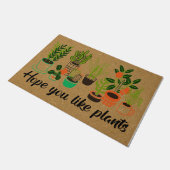 Paillasson J'Espère Que Vous Aimez Plante Doormat, Plante Lov (Incliné)