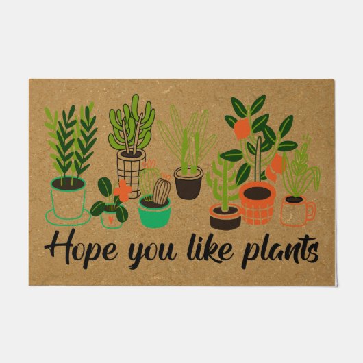 Paillasson J'Espère Que Vous Aimez Plante Doormat, Plante Lov (Devant)