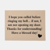 Paillasson J'espère que vous avez appelé avant hilare (Devant)