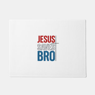 Paillasson Jésus Sauve Frère Typographie Chrétienne T-Shirt C