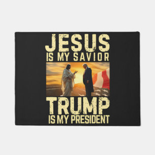Paillasson Jésus Trump - Jésus est mon Seigneur Sauveur