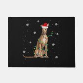 Paillasson Jeu de Noël léger de Whippet Père Noël Whippet Xma (Devant)