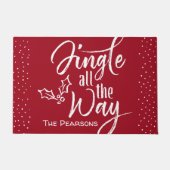 Paillasson Jingle All Way - Noël personnalisé (Devant)