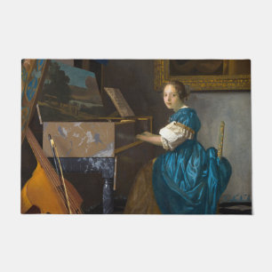 Paillasson Johannes Vermeer - Lady assise à une virginale