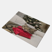 Paillasson Joli Chat de Noël (Incliné)