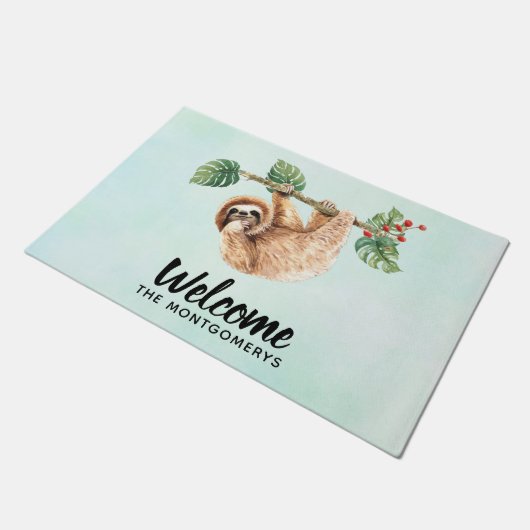 Paillasson Joli fentes accroché à l'aquarelle vers le bas Bie (Incliné)