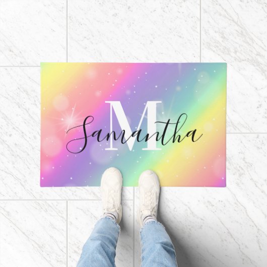 Paillasson Joli Monogramme coloré (Intérieur)