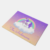 Paillasson Joli Purple Sweet Dreams Rainbow Unicorn (Incliné)
