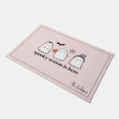 Paillasson Joli rose Fantômes Éffrayante saison (Incliné)