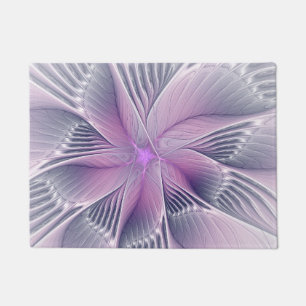 Paillasson Joli rose Fleur Moderne Abstrait Fractal Art