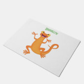 Paillasson Joli triton orangé joyeux (Incliné)