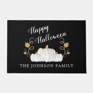 Paillasson Jolie Citrouille Noire Joyeux Halloween 
