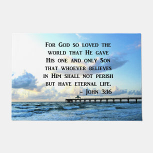 PAILLASSON JOLIE JOHN 3:16 OCEAN PHOTO DESIGN