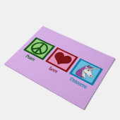 Paillasson Jolie licorne violette (Incliné)