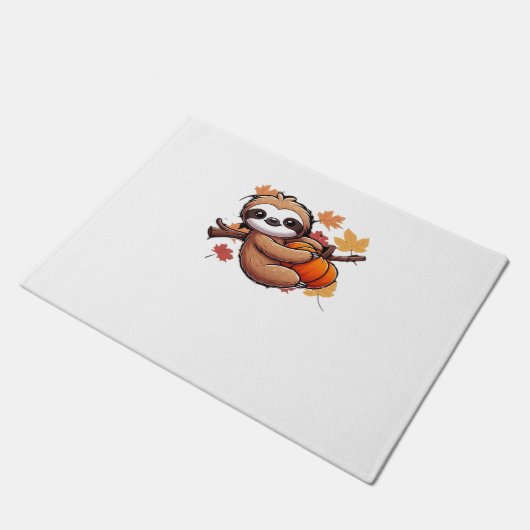 Paillasson Jolie machine à dessin avec Citrouille - Saison d' (Incliné)