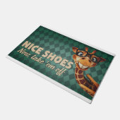 Paillasson Jolies chaussures maintenant, enlevez-les (Incliné)