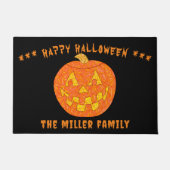 Paillasson Jolly Jack-o'-lantern Personnalisé Joyeux Hallowee (Devant)