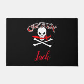 Paillasson Jolly roger personnalisé (Cutlass) (Devant)