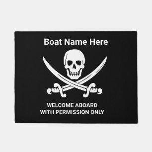 Paillasson Jollys rogers Pirate Bateau Personnalisé