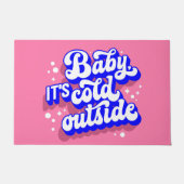 Paillasson Jouer bébé, c’est froid en hiver (Devant)