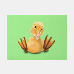 Paillasson Jouer Jaune Canard Joyeux Wink Doormat Cadeau