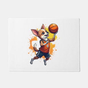 Paillasson Joueur de basketball Chihuahua Sport Dunk Copie