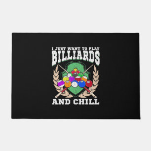Paillasson Joueur de billard Jouer Billard Et Chaleur