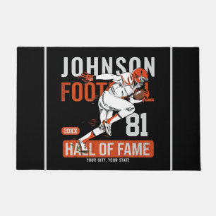 Paillasson JOUEUR DE Football Personnalisé Équipe NUMBER Spor