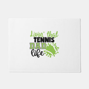 Paillasson Joueur de tennis Vivre cette vie de papa de tenn