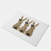 Paillasson Jour de Pâques chrétien drôle arc de lapin mignon (Incliné)