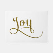 Paillasson Joy Script Gold Parties scintillant (Devant)
