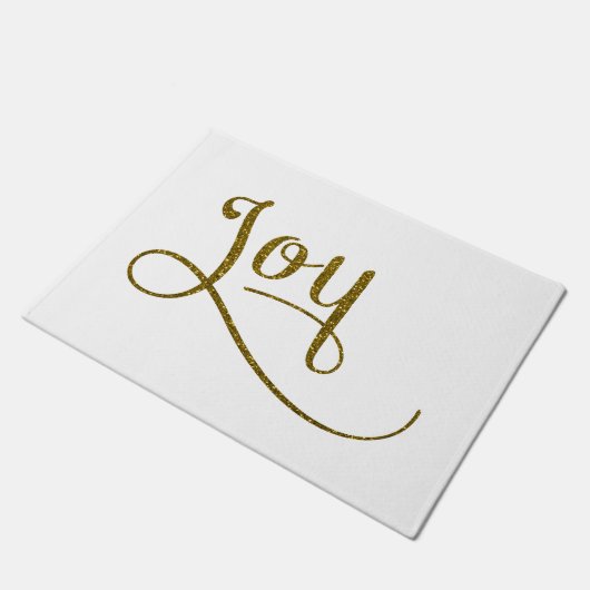 Paillasson Joy Script Gold Parties scintillant (Incliné)