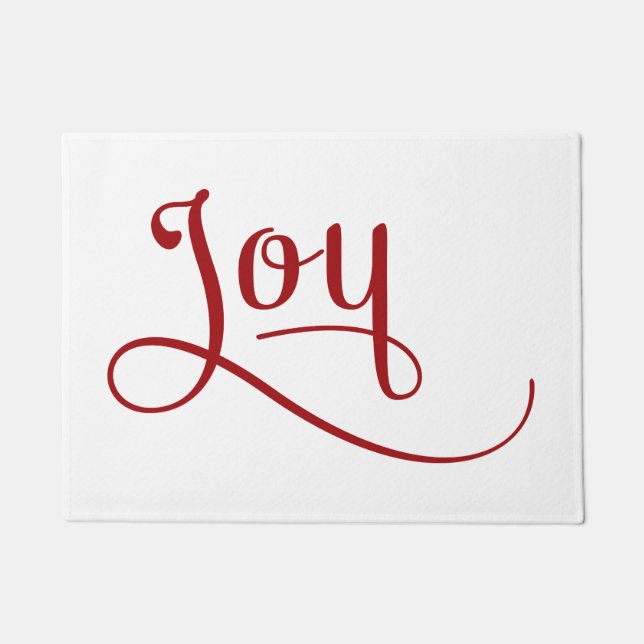 Paillasson Joy Script Red (Devant)