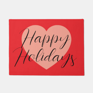 Paillasson Joyeuses Fêtes Joyeux Noël Période de Vacances Cœu