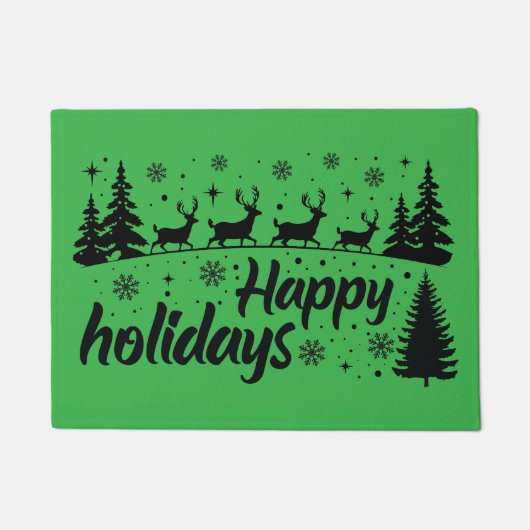 Paillasson Joyeuses fêtes Joyeux Noël Vilain Noël (Devant)