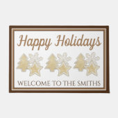 Paillasson Joyeuses fêtes Noël Sucre Cookies Boulangerie (Devant)