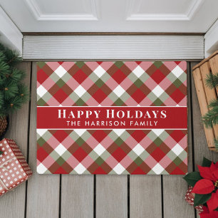Paillasson Joyeuses Fêtes Plaid de Noël
