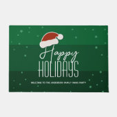 Paillasson Joyeuses fêtes Typographie Noël Accueil (Devant)