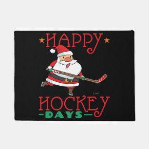 Paillasson Joyeuses Journées de hockey - Noël de hockey
