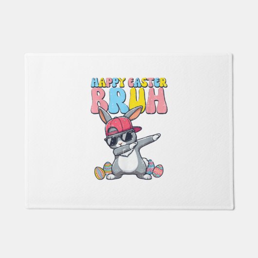 Paillasson Joyeuses Pâques Bruh Lapin Dab Lapin Danse Garçons (Devant)