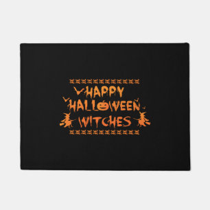 Paillasson Joyeuses sorcières d'Halloween Drôle Pun sorcière