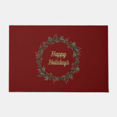 Paillasson Joyeuses vacances Wreath (Devant)