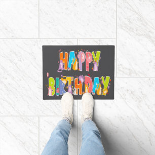 Paillasson Joyeux anniversaire Funny Amoureux des chats Anniv