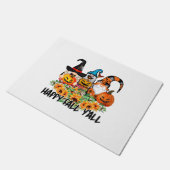 Paillasson Joyeux automne Y'all Gnome Leopard Gnome Sunflower (Incliné)