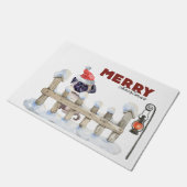 Paillasson Joyeux Carlin de Noël (Incliné)