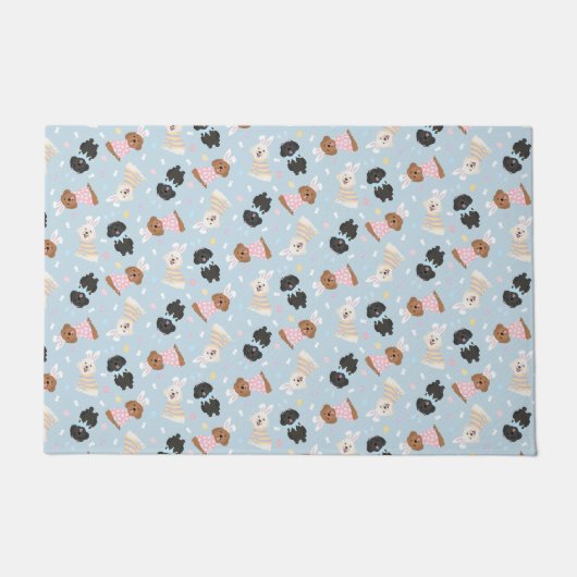 Paillasson Joyeux Chiens de Pâques (Devant)