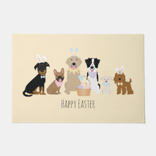 Paillasson Joyeux Chiens de Pâques