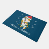 Paillasson Joyeux Corgmas Noël Pyjamas Corgi Noël Nerdy (Incliné)