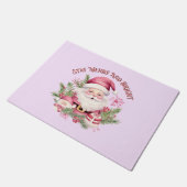 Paillasson Joyeux et lumineux - Père Noël rose (Incliné)