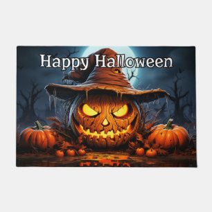 Paillasson Joyeux Halloween CITROUILLE ÉFFRAYANT